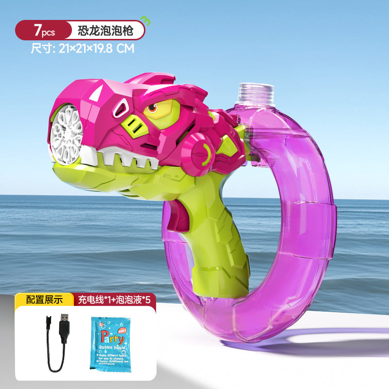 High-capacity electric bubble machine for kids - 2025 new model, fully automatic handheld bubble gun toy for girls and boys