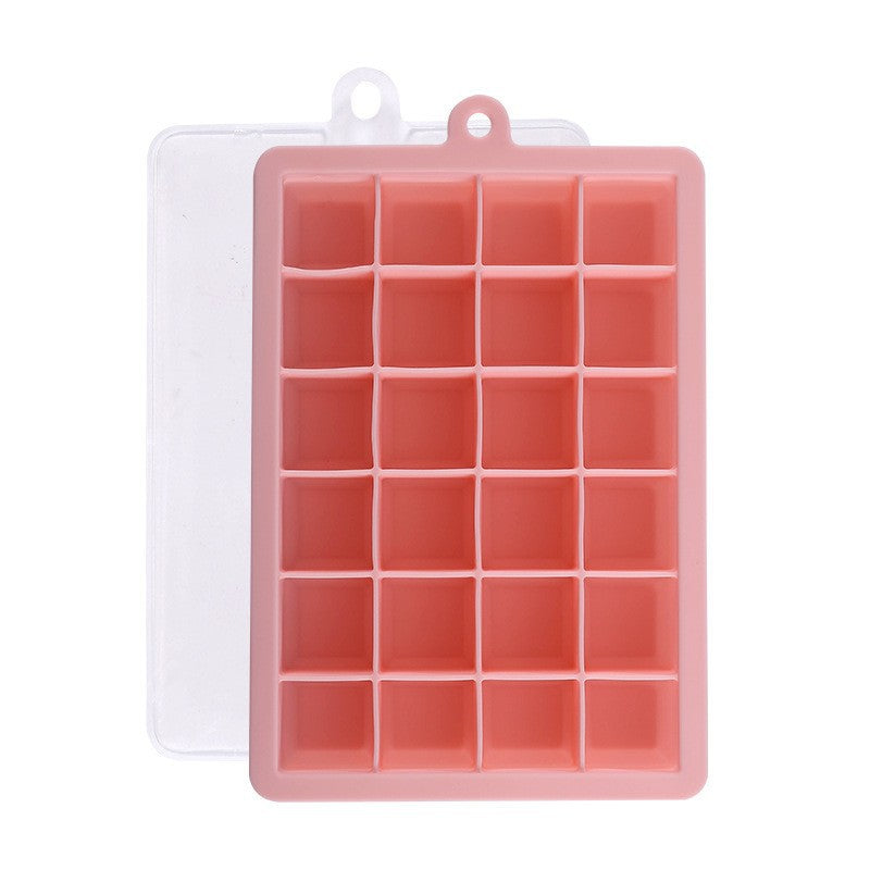 Ready-to-ship 15-cavity & 24-cavity silicone ice cube trays with lids - diy silicone ice mold for creative ice making in the freezer