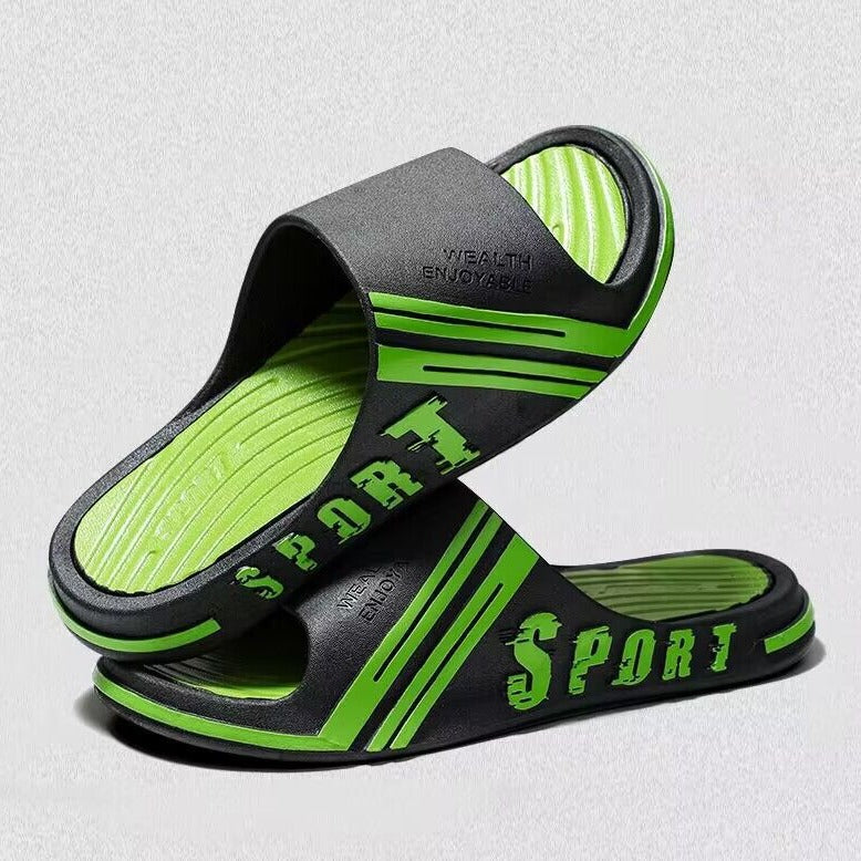 Men's slippers 2024 summer new style: cloud-like comfort, thick sole, bathroom-friendly, trendy couple's slippers, student home slippers, women's outdoor slippers