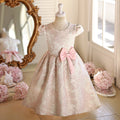 Girls' dress birthday chic princess dress pink cute style baby girl skirt new cross-border custom woven gold