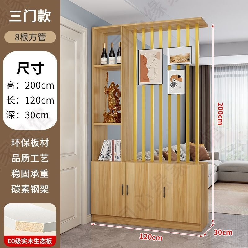 Entrance door shoe cabinet, entrance cabinet, all-in-one screen partition, living room cover, wine cabinet, storage rack, prosperous decoration cabinet