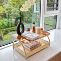 Japanese style bay window table bedroom for home tatami glass small coffee table popular cream style bed study small low table