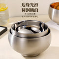 export bowl anti-fall kids tableware for home316 stainless steel rice bowl thickened double-layer soup bowl korean style bowl