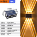 Solar powered outdoor wall light for rural areas, villas, balconies, and walls - waterproof courtyard lighting