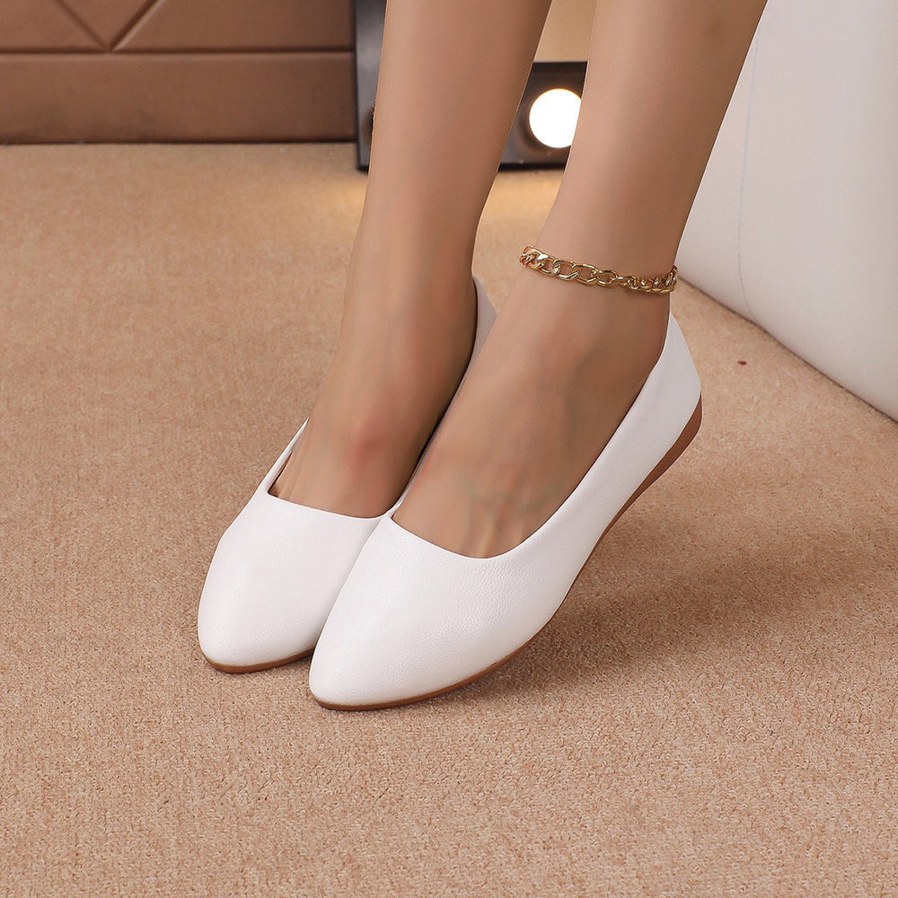 Plus sizeexport cross-border flats women's  spring new arrivalflats lazy one-leg slip-on beanie shoes casual women's flats