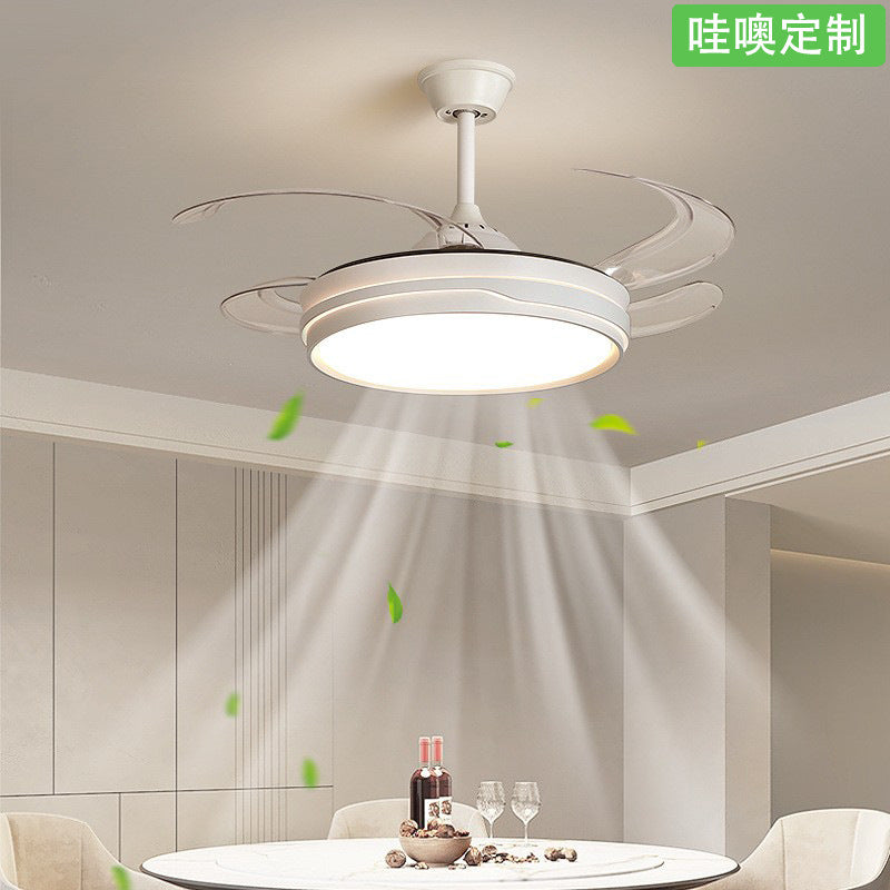 [Wow] 2025 new Zhongshan advanced sense intelligent silent fan light invisible fan light chandelier ceiling fan light
