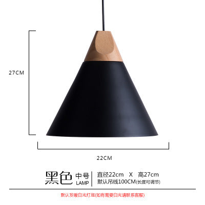 2021 new Nordic Macaron wrought iron small chandelier wood art restaurant lighting home improvement mini lampshade white lighting