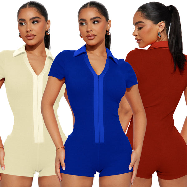 YD8744-D3 special products are non-refundable and non-exchangeable. European and American women's clothing is sexy and fashionable, satin and threaded jumpsuit.