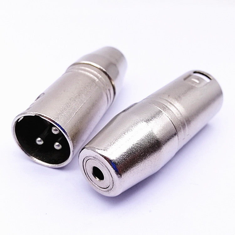 Mixer Camera Microphone 3.5MM Female Head to Three Core Balanced XLR Canon Male Audio Plug Adapter
