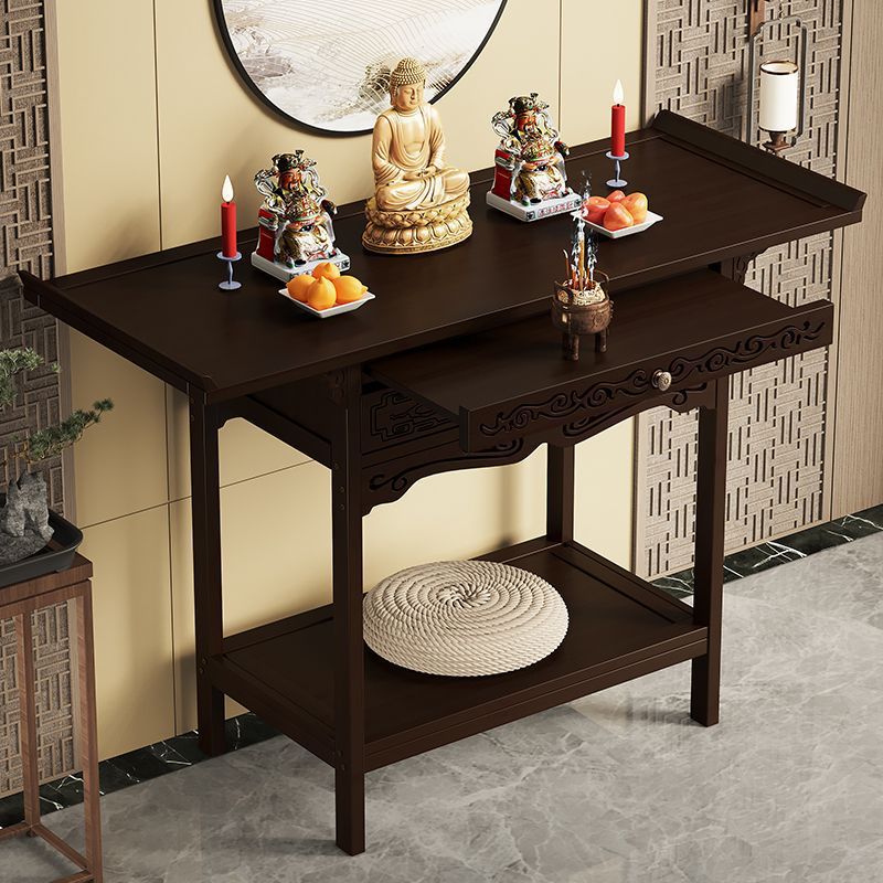 New chinoiserie buddha cabinet, standing cabinet, god of wealth, bodhisattva, guan gong, altar, casual altar, shrine, incense table, altar cabinet, bamboo