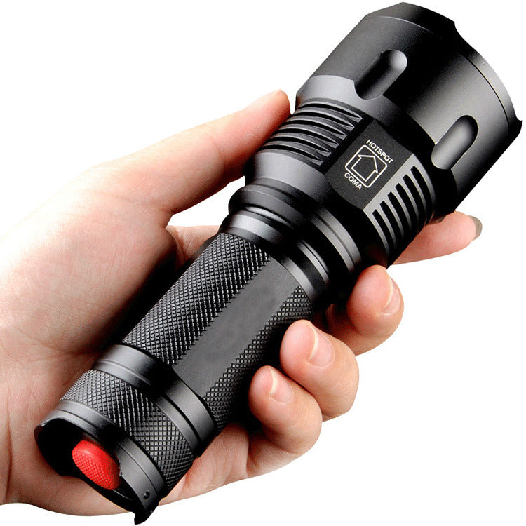 Cross-border hot-selling flashlight, strong light rechargeable outdoor portable super bright long-range special flashlight, household  flashlight