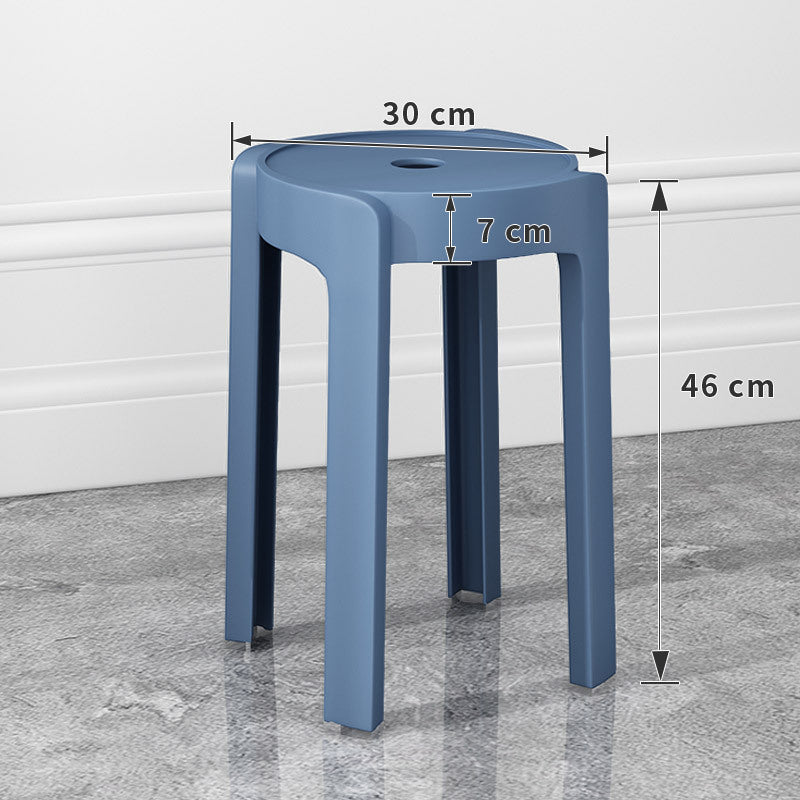 Thickened plastic stoolfor home stackable dining table bench long sitting comfortable chair windmill stool plastic round stool