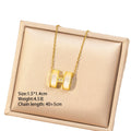 [titanium steel] hot-selling letter h necklace for women, niche high-end ins temperament copper inlaid zirconium clavicle chain jewelry