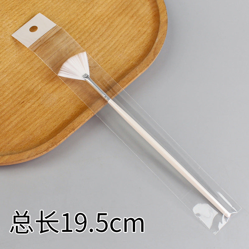 Beauty silicone brush facial mask brush makeup brush soft bristle head brush mud mask beauty tool fan-shaped fruit acid brush