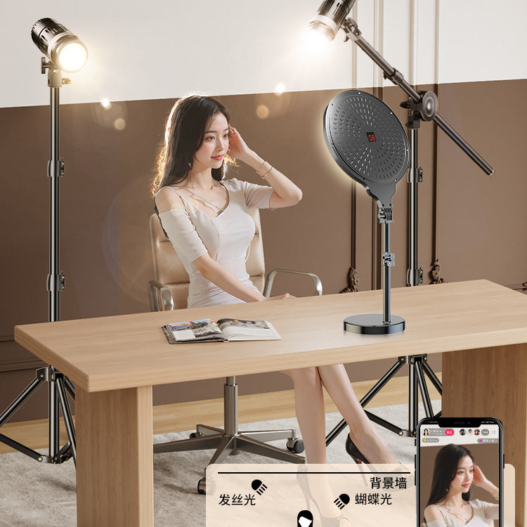 Live butterfly light filling light live streaming host live stream dedicated top light hair head lighting background atmosphere spotlight room