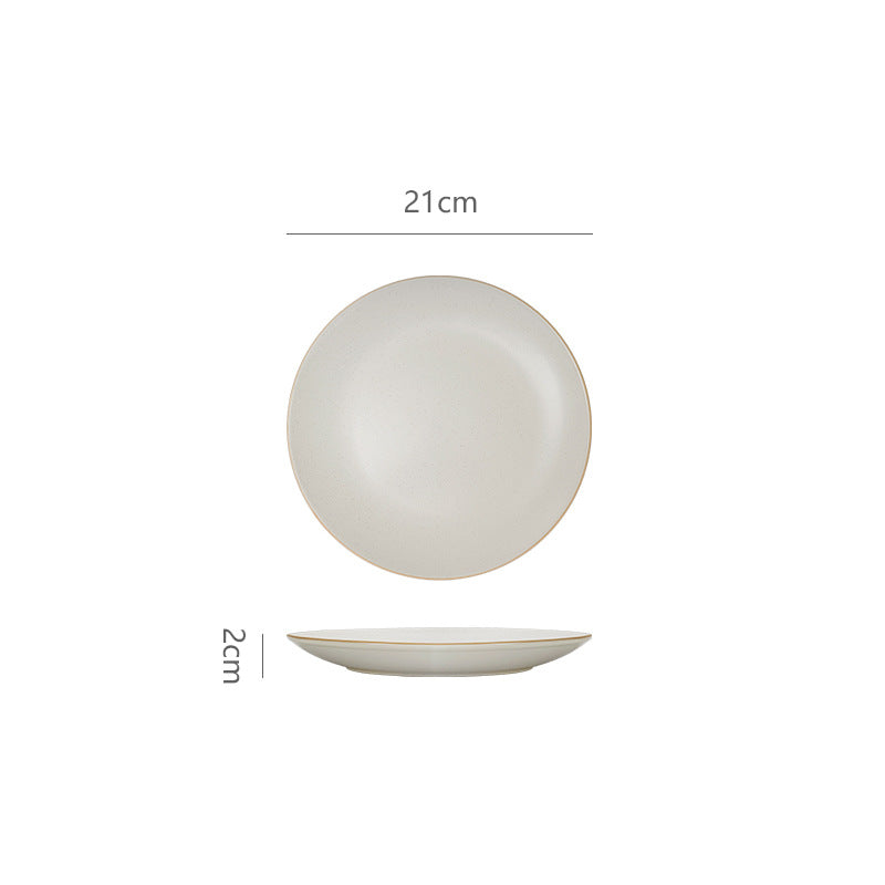Vintage chic high-end western ceramic plate - perfect for home, restaurant, desserts, steak, salads, fruits, and snacks