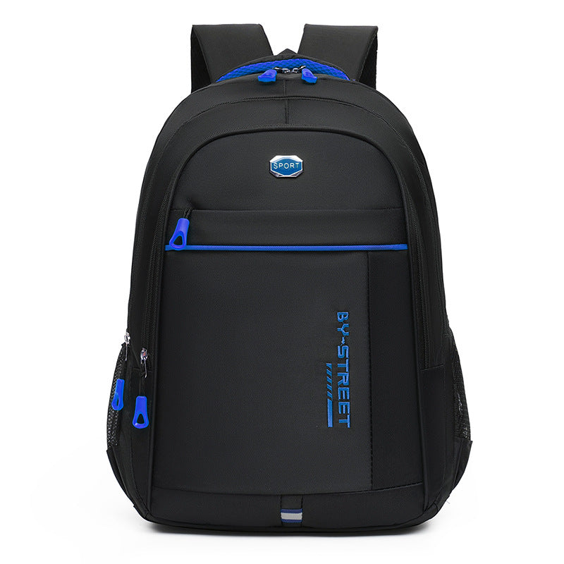 Reflective strip backpack bag men's and women's waterproof Oxford cloth 15.6 inch computer bag middle school student backpack travel bag wholesale