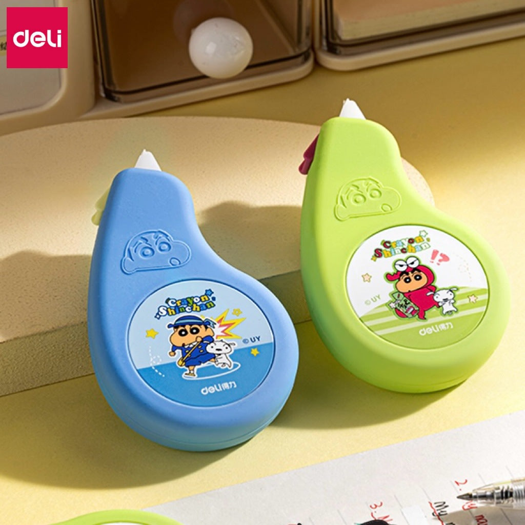 Deli LB101 correction tape Crayon Xiaoxin series cartoon correction tape Silicone shell Wear-resistant 12m correction tape