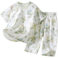 Yishimei summer new arrivalkids men's and women's small and medium-sized children's category a boneless tencel lyocell short-sleeved home clothes set