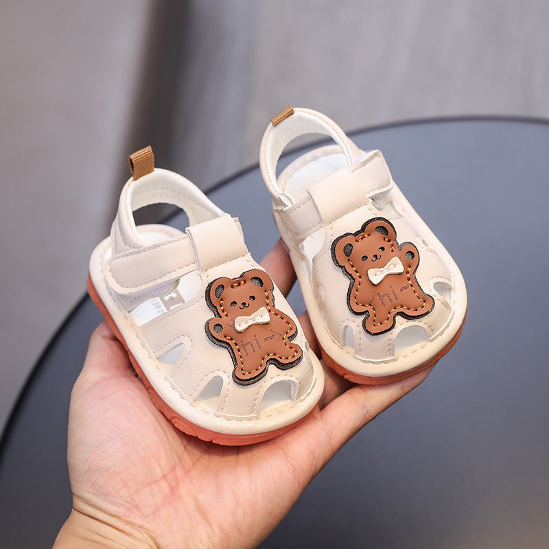 Summernew arrivalnon-slip soft bottom toddler shoes for men and women baby baotou shoes 01-2 years old toddler shoes lightweight shoes