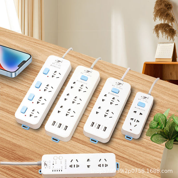 Switch socket Wired power strip Wired plug-in power plug-in board USB socket Air conditioning patch panel Wireless plug-in board