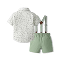 Children's spring new arrival cross-border korean style kids' set printed short-sleeve shirt boys' outfit baby's first birthday dress