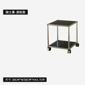 Luxury-style multi-functional steel corner table for living room or study - silent, mobile side table for home use, perfect for sofa side