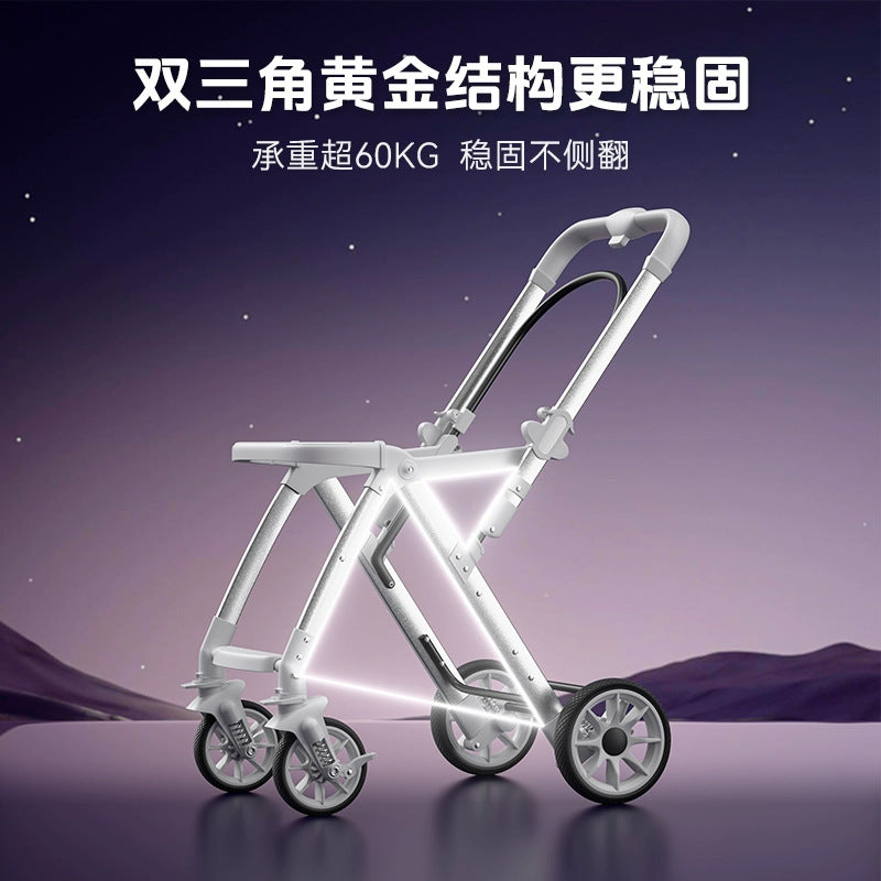 Baby stroller, reclining newborn baby, lightweight, foldable, two-way landscape, kids can sit, handy gadget, foldable, one-hand foldable