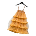 Qianjinfeng cake skirt suspender dress for women summer heavy industry fungus edge multi-layered ruffles age-reducing fairy dress