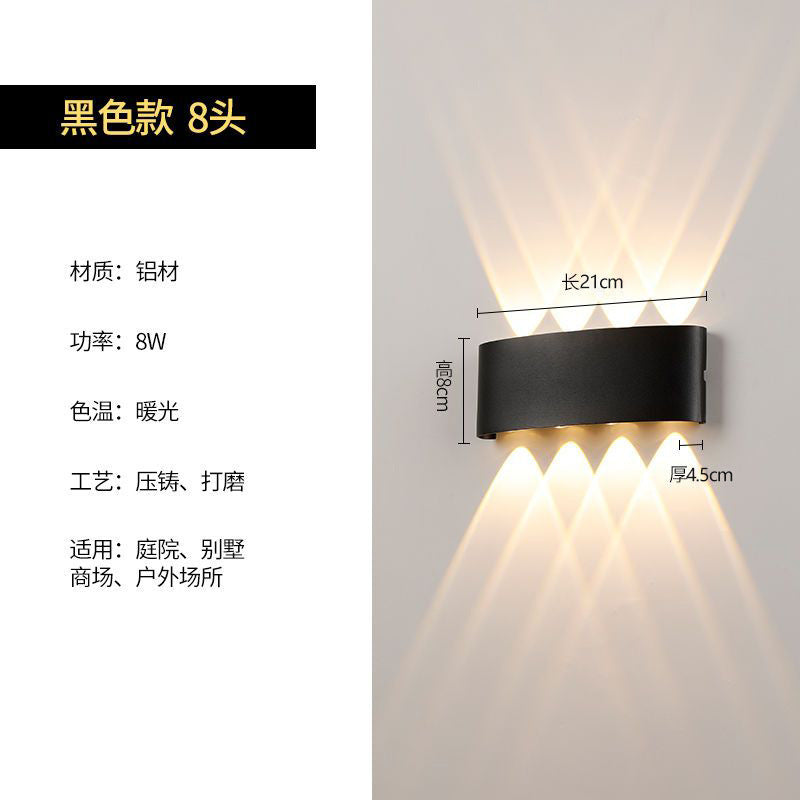 Outdoor wall light waterproof outdoor wall washer minimalist modern living room bedroom bedside aisle balcony terrace lamp