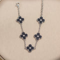 X8282 silver black shell bracelet