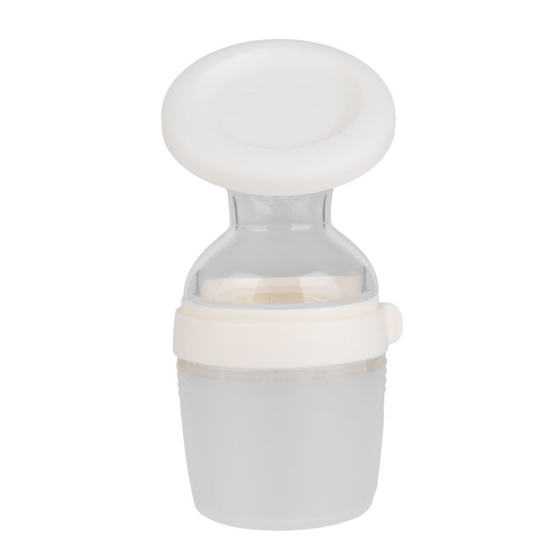 English boxed silicone breast pump hand-free breast milk collector manual breast pump anti-overflow milk collector wholesale