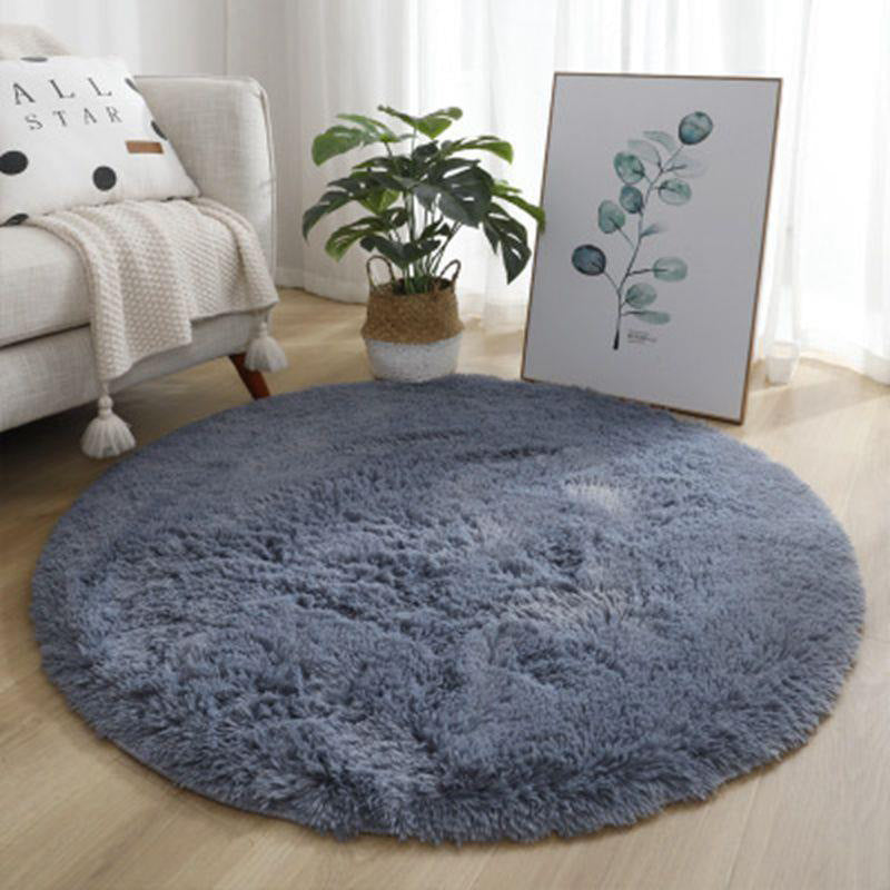 Round silk wool carpet study living room coffee table mat bedroom bedside blanket stuffed hanging basket rocking chair computer chair floor mat