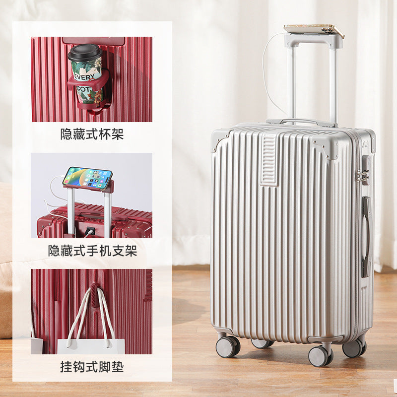 New multi-functional child and mother suitcase large-capacity men's and women's trolley case wear-resistant universal wheel suitcase password case