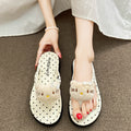 Summernew arrival cartoon cute style thick sole flip-flops women's outwearfashioneasiest for match beach flip-flops women's sandals