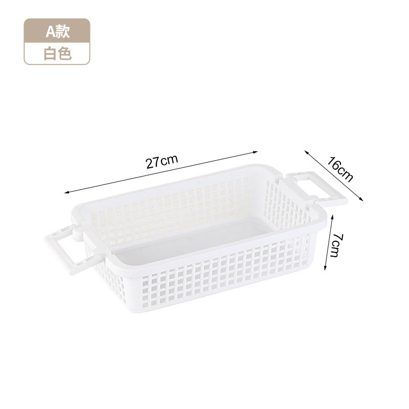 Kitchen Storage Basket Toy Sundries File Desktop Storage Basket Plastic Basket Dirty Clothes Bathing Storage Box Storage Basket