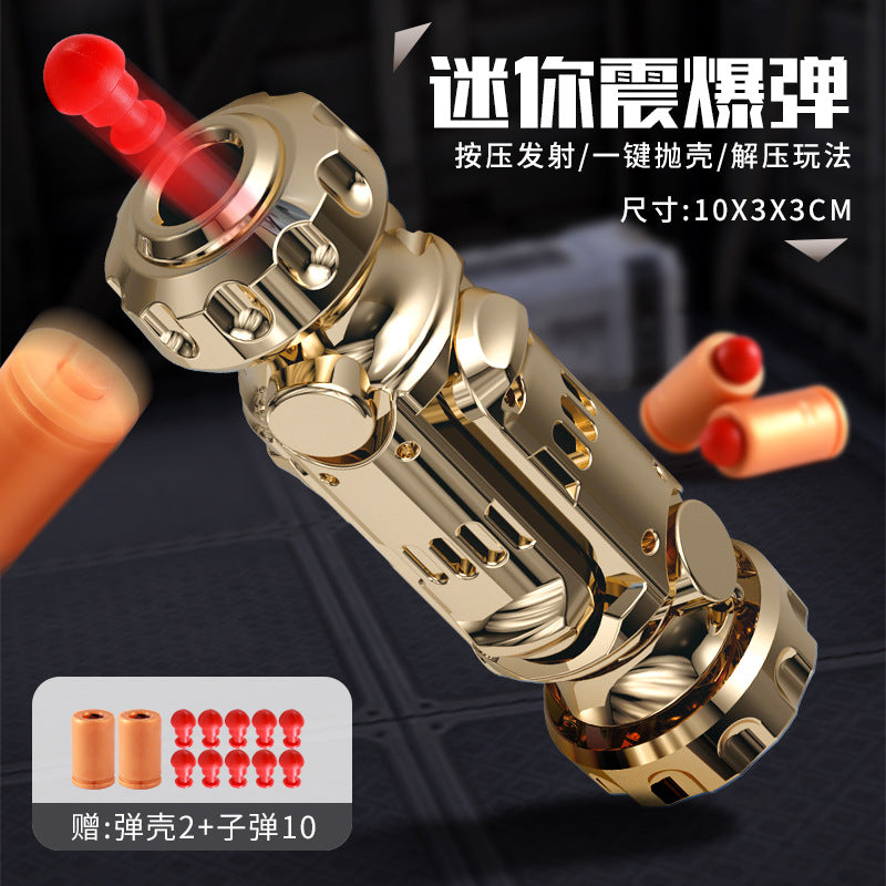 Mini shell ejection goblin hand cannon bolt action toy gun for boys, shotgun toy pistol model