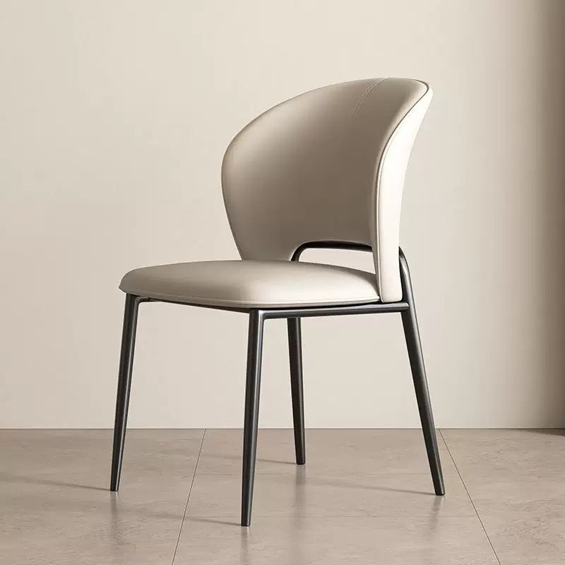 Customized dining chair Club restaurant Hotel cafe Living room Household Italian light luxury dining chair Leisure dining chair customization