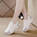 2025 fashion all-season new argan shoes women's wear-resistant athletic shoes leather breathable korean style versatile casual chunky sneakers