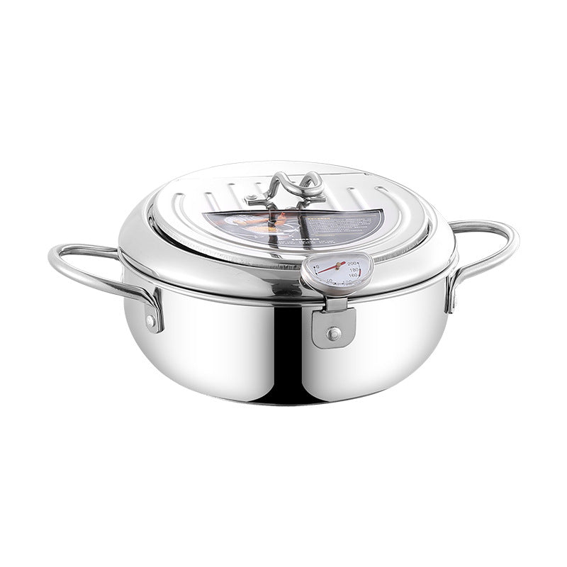 Japanese-style tempura fryer - 304 stainless steel deep fryer for home use - energy-saving small fryer