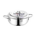 Japanese-style tempura fryer - 304 stainless steel deep fryer for home use - energy-saving small fryer