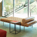 Barcelona couch: minimalist living room recliner - modern genuine leather accent chair