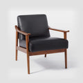 Single sofa chair for home scandinavian solid wood casual modern small apartment living room balcony casual chair designer single chair