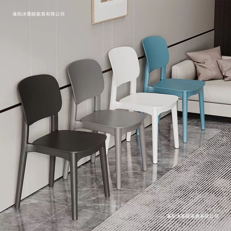 Plastic chair for homethickened dining table dining chair comfortable for long sitting commercial modern casual stool back chair