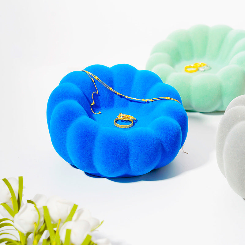 Creative stylish ceramic photo props jewelry storage key ring ceramic props plate entrance storage ceramic plate