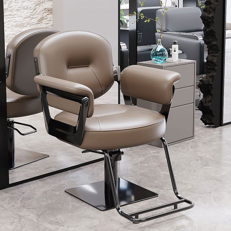 Hairdressing chair, hair salon special fashion, rotatable adjustable hairdressing shop chair, can be reclined for hair cutting, perm and dyeing hairdressing chair