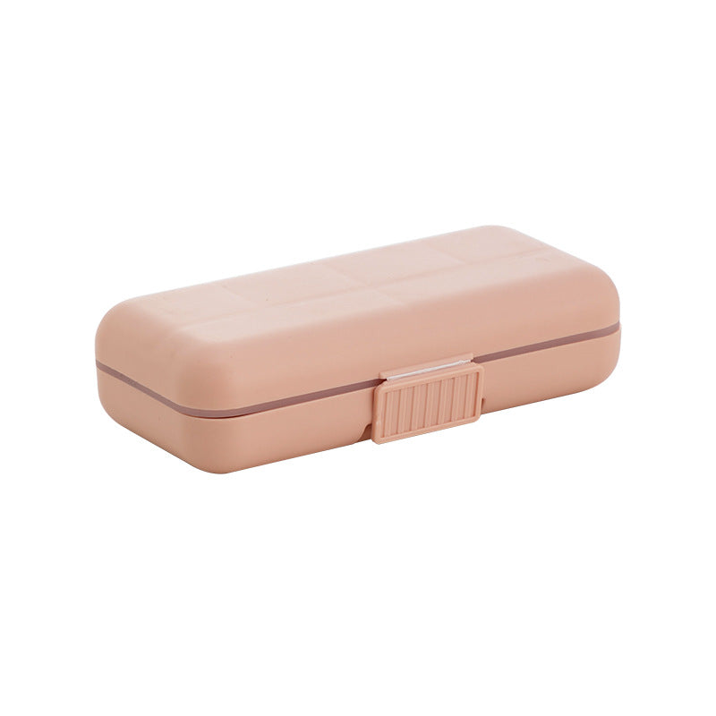 Portable Desktop Jewelry Storage Box Mini Cute Earrings Jewelry Box Necklace Ring Plastic Grid Storage Box