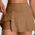 Fashion cross-border sports culottes shortsummer tight high waistfashion tape fitness yoga wear tennis skirt for women