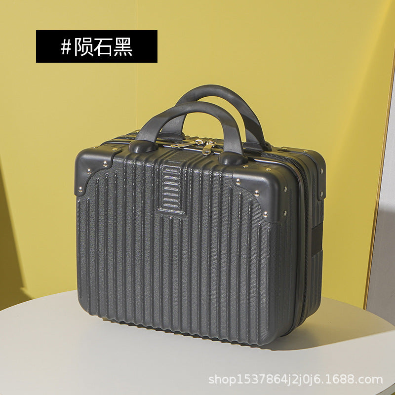 Portable cosmetic case, high-value 14-inch suitcase, small mini suitcase, gift box, gift printing logo.