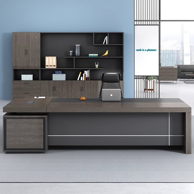 Saint li elegant executive desk office desk minimalist modern ceo desk chair set light luxury executive office table manager desk